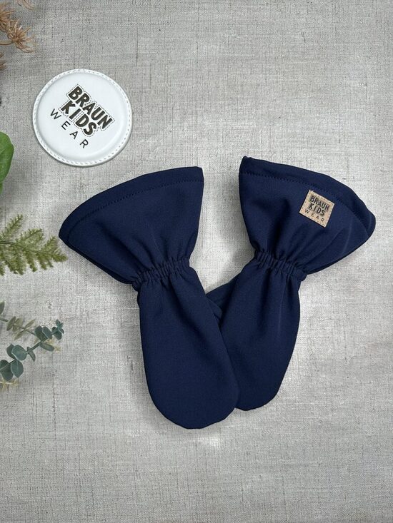 Starpsezonas softshell cimdi - tumši zili